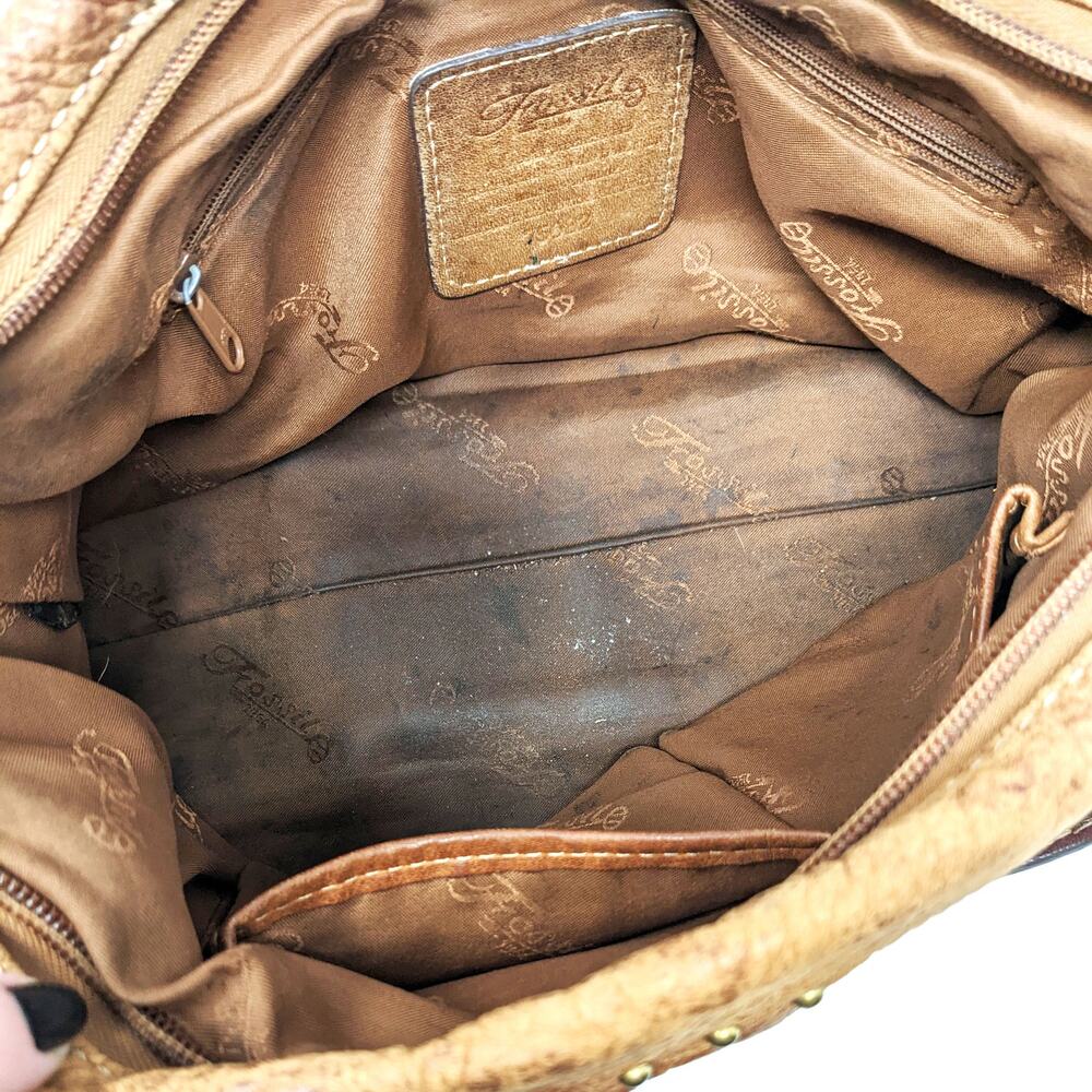 Fossil Vintage Womens Shoulder Bag Purse Leather Rainbow Multicolor Studded Y2K - Picture 8 of 10